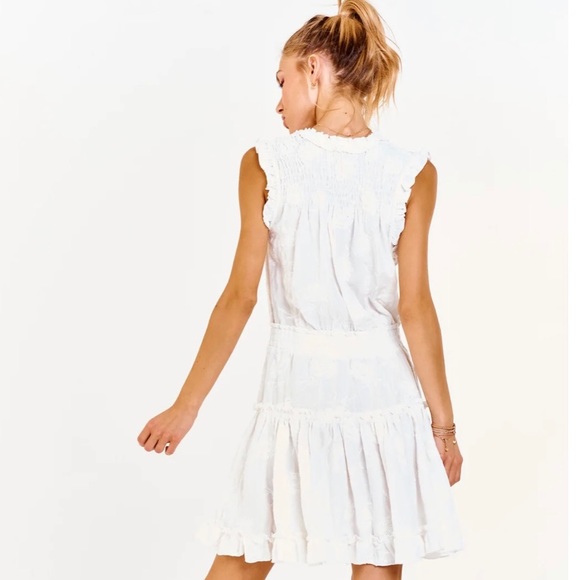 Boho white summer mini dress - Picture 3 of 11